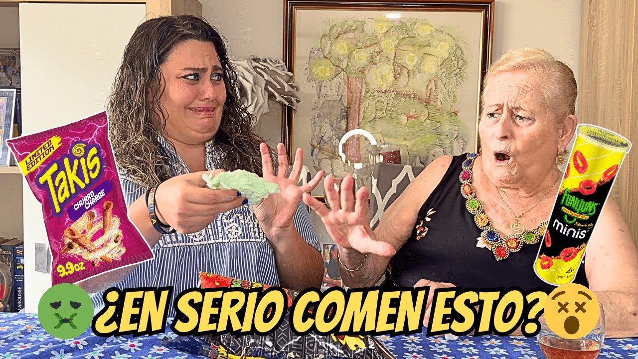 MI ABUELA Y YO CASI TERMINAMOS VOMITANDO ESTA COMIDA AMERICANA  |🚨 MALA IDEA 🚨
