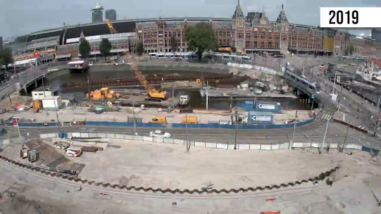 Timelapse - Ondergrondse fietsenstalling CS