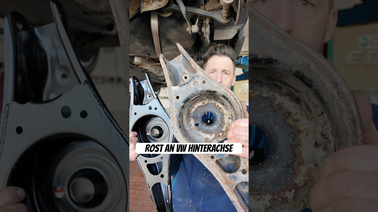 Rost an VW Hinterachse 😱 Schaut euch das an‼️#rost #vw #fahrwerk