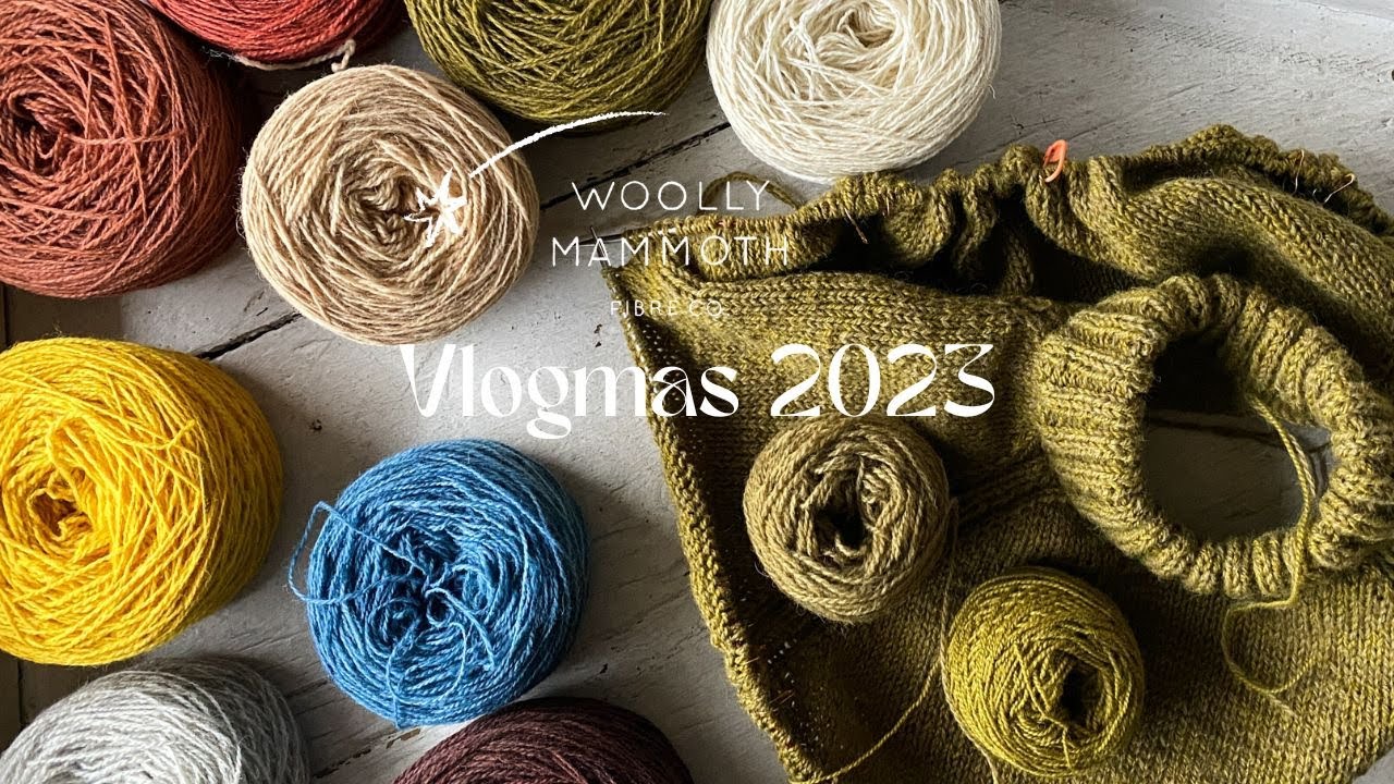 Woolly Mammoth Fibre Co | Vlogmas 2023 | Day two | Knitting and plans for the festive period