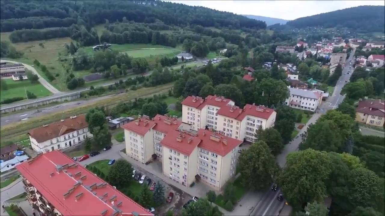 Ustrzyki Dolne z Lotu Ptaka