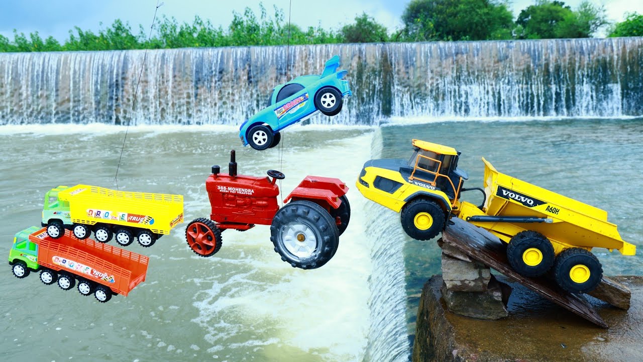 Jump River Dumper Bullet Bike Super Car jcb Mahindra Tractor Tipper Truck Crane police car Rickshaw
