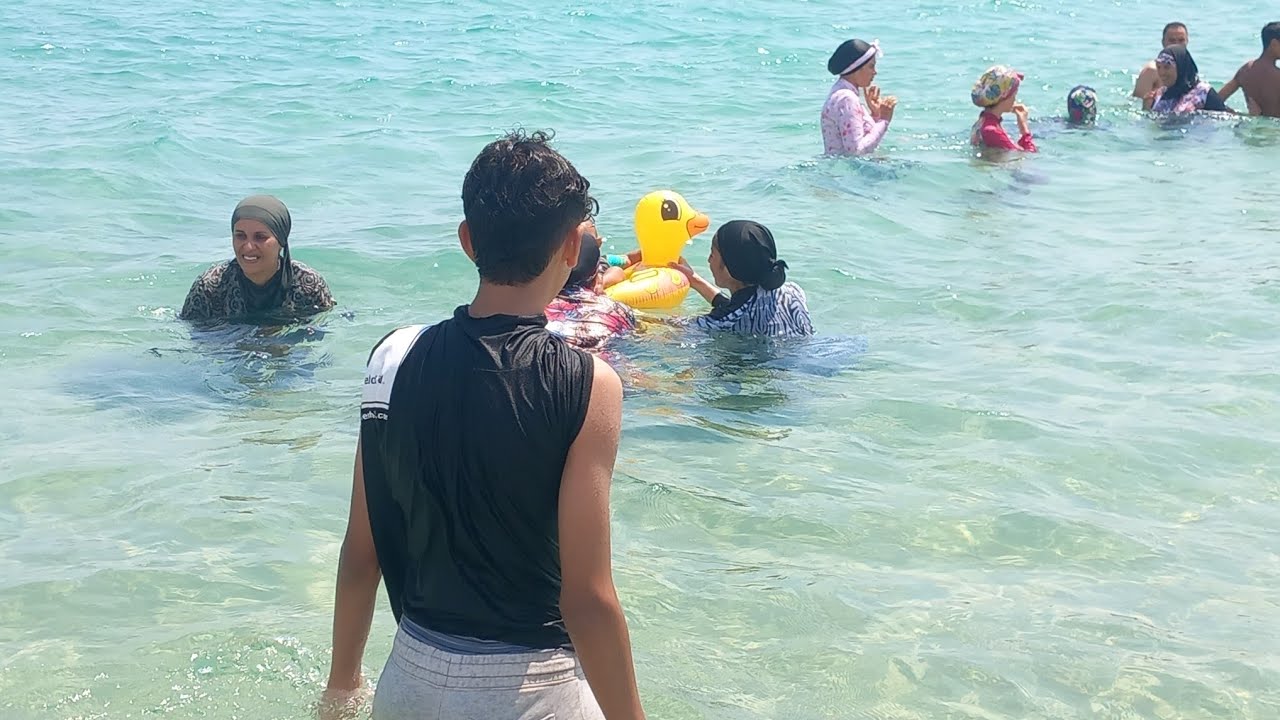 أجواء و ضحك مع تبحيرة مع عائلة تونسية بلا مونتاج 🏊🌊 عندي قداه على الجو هذا مع العائلة الموسعة❤️