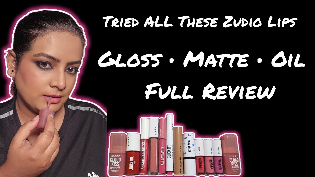 Zudio Lipstick Review | Gloss, Matte, Bullet & Lip Oil | Budget Makeup India #sweetykishorts 