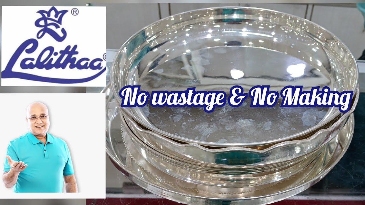 Lalitha Jewellers silver plates collection with price | silver plates in lalitha jewellers
