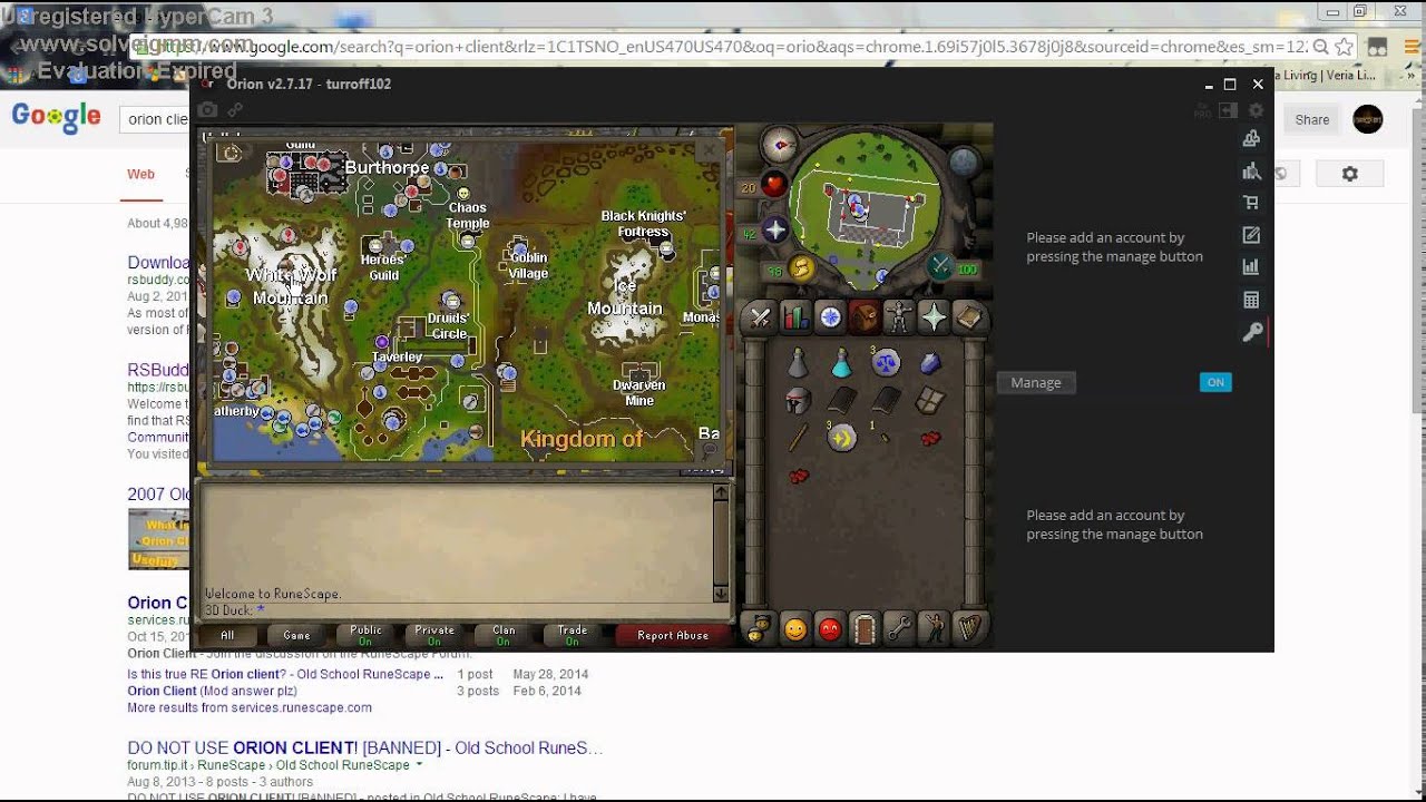 How to download the RSBuddy Orion Client and Pro's of Orion