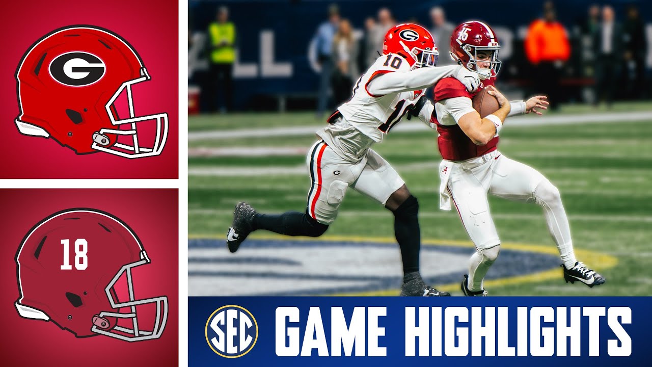 2025 SEC Football Championship No.3 Georgia vs. No.9 Alabama | Game Highlights | 2025 SEC Football