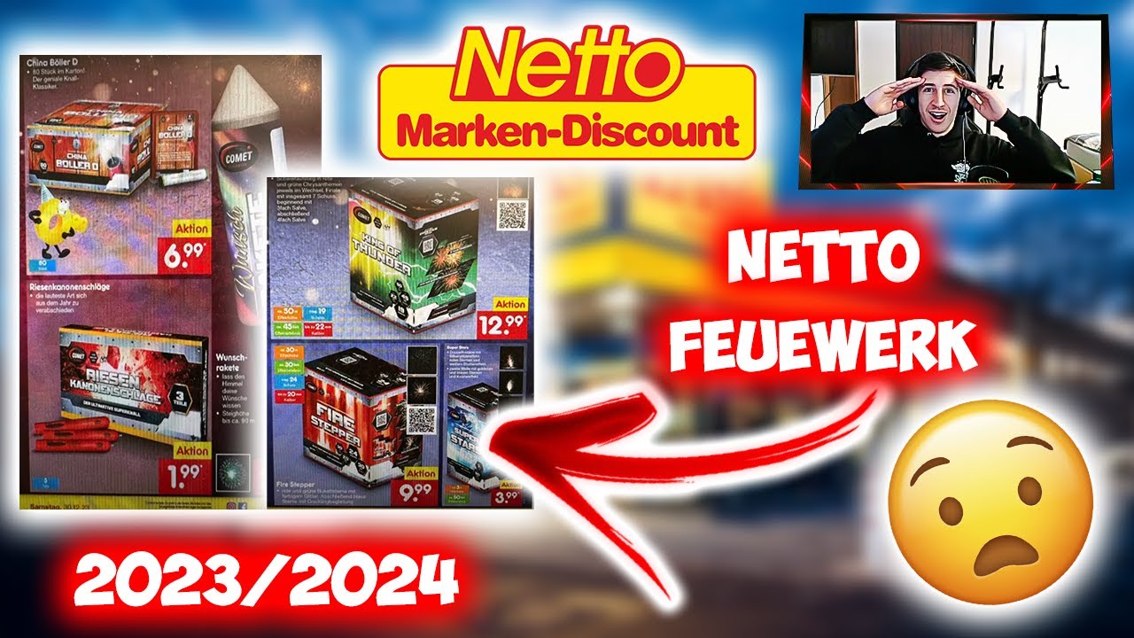 Netto Marken-Discount Silvester Feuerwerk Prospekt 2023/24