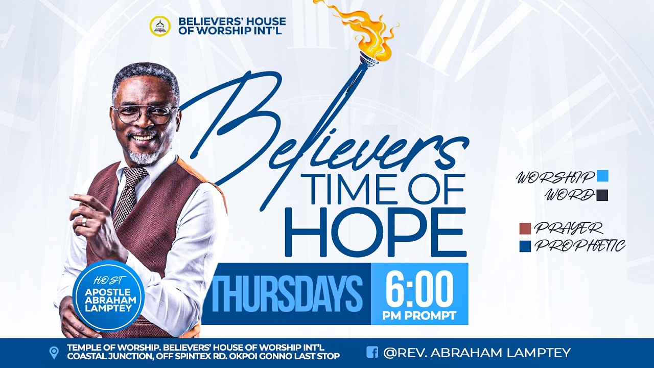 JOIN US : BELIEVERS TIME OF HOPE || THURSDAY SERVICE || 26-02-26 ||