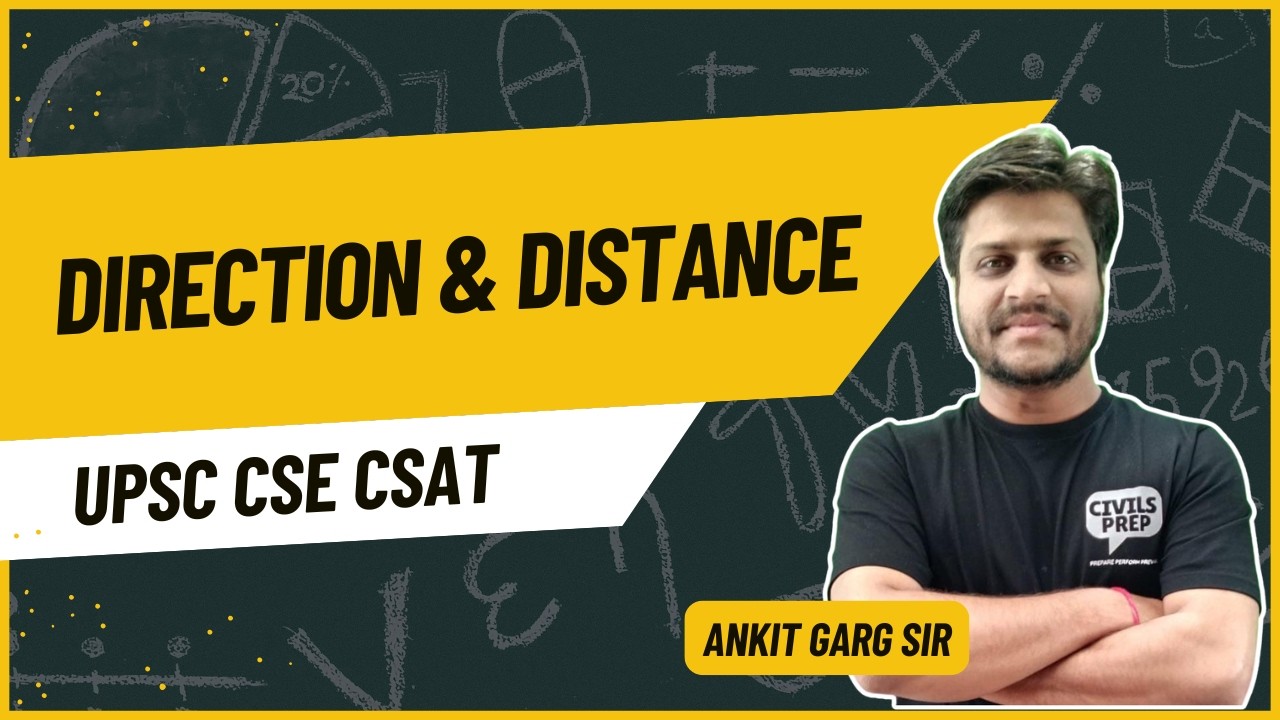 Direction & Distance | UPSC CSAT | Concepts, Tricks & PYQs | Paper 2 Reasoning | Prelims | UPSC