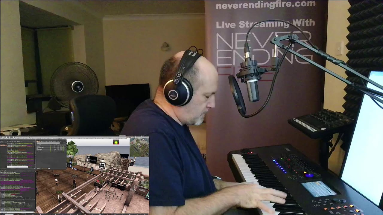 Live Singing in Second Life at NEF LIVE - Hangout Stage 13th January 2026