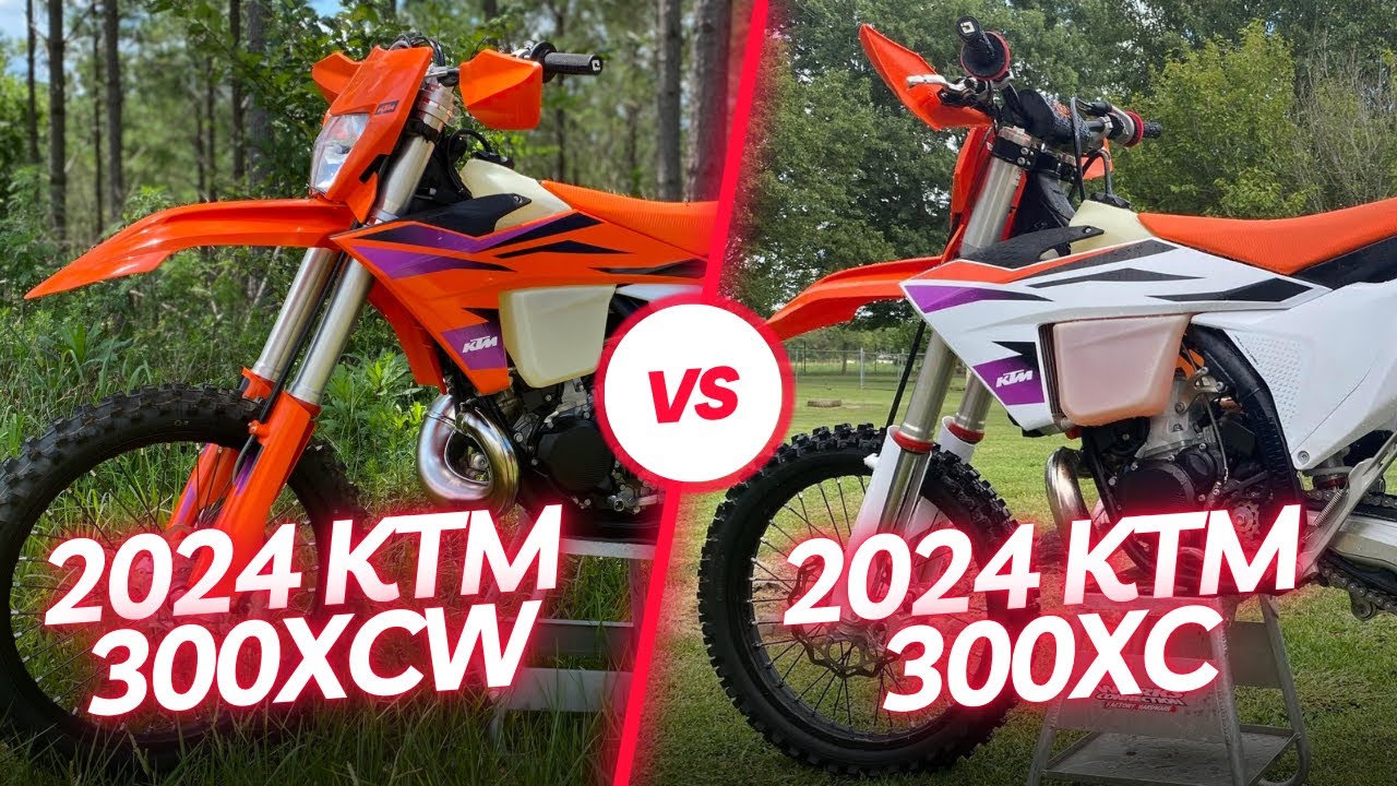 2024 KTM 300XCW TBI vs 2024 KTM 300 XC TBI   