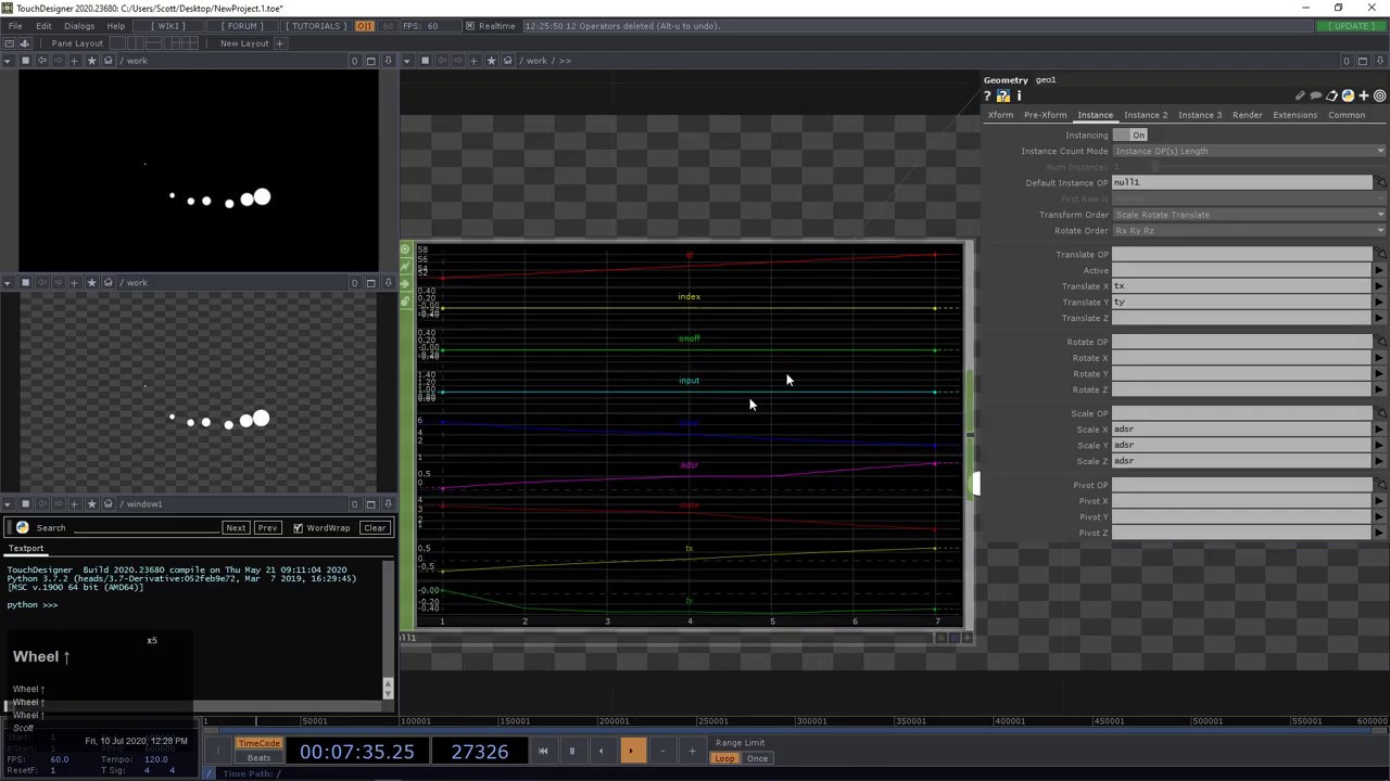 Event CHOP in TouchDesigner