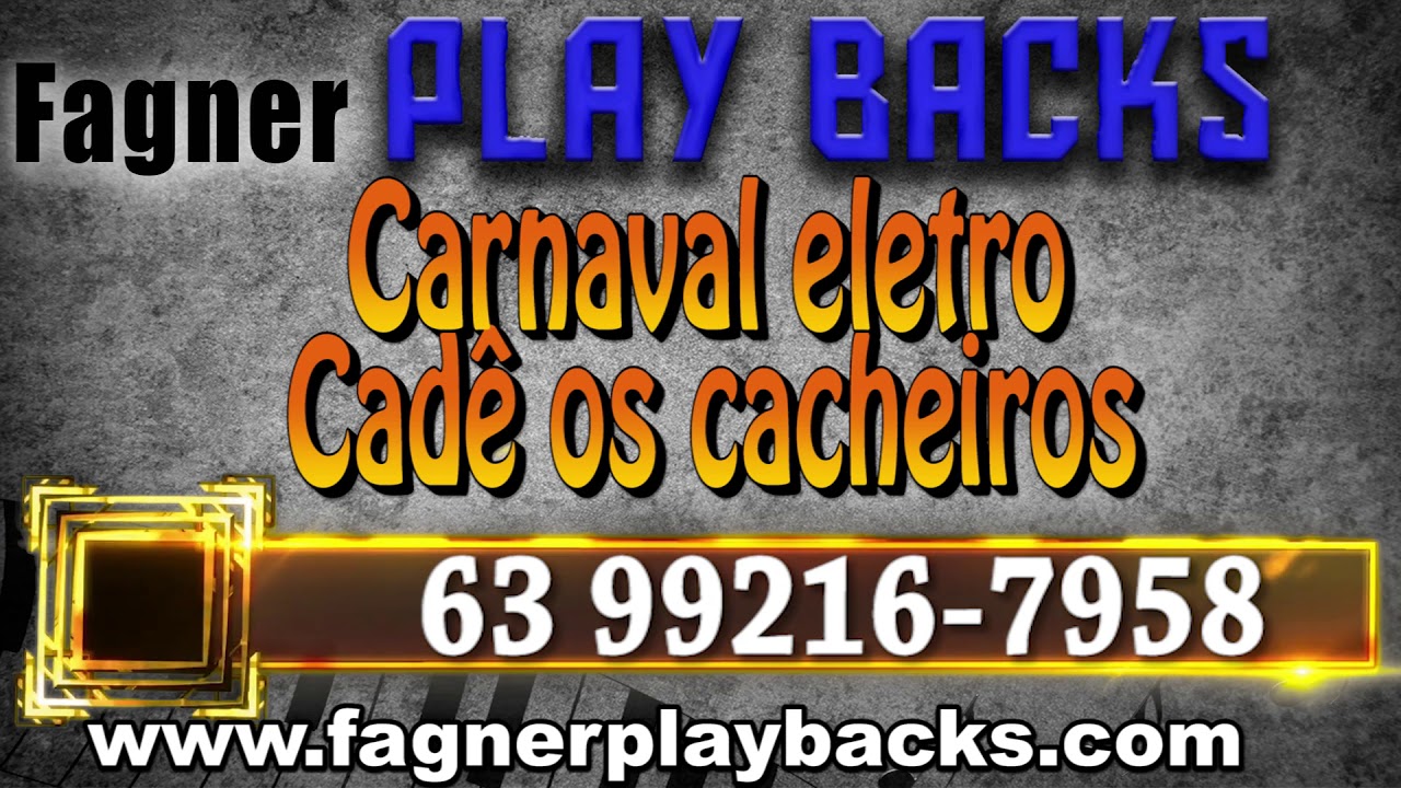 Play Back Carnaval eletro- Cad&ecirc; os cachaceiros ( Mel&ocirc; dos cachaceiro)