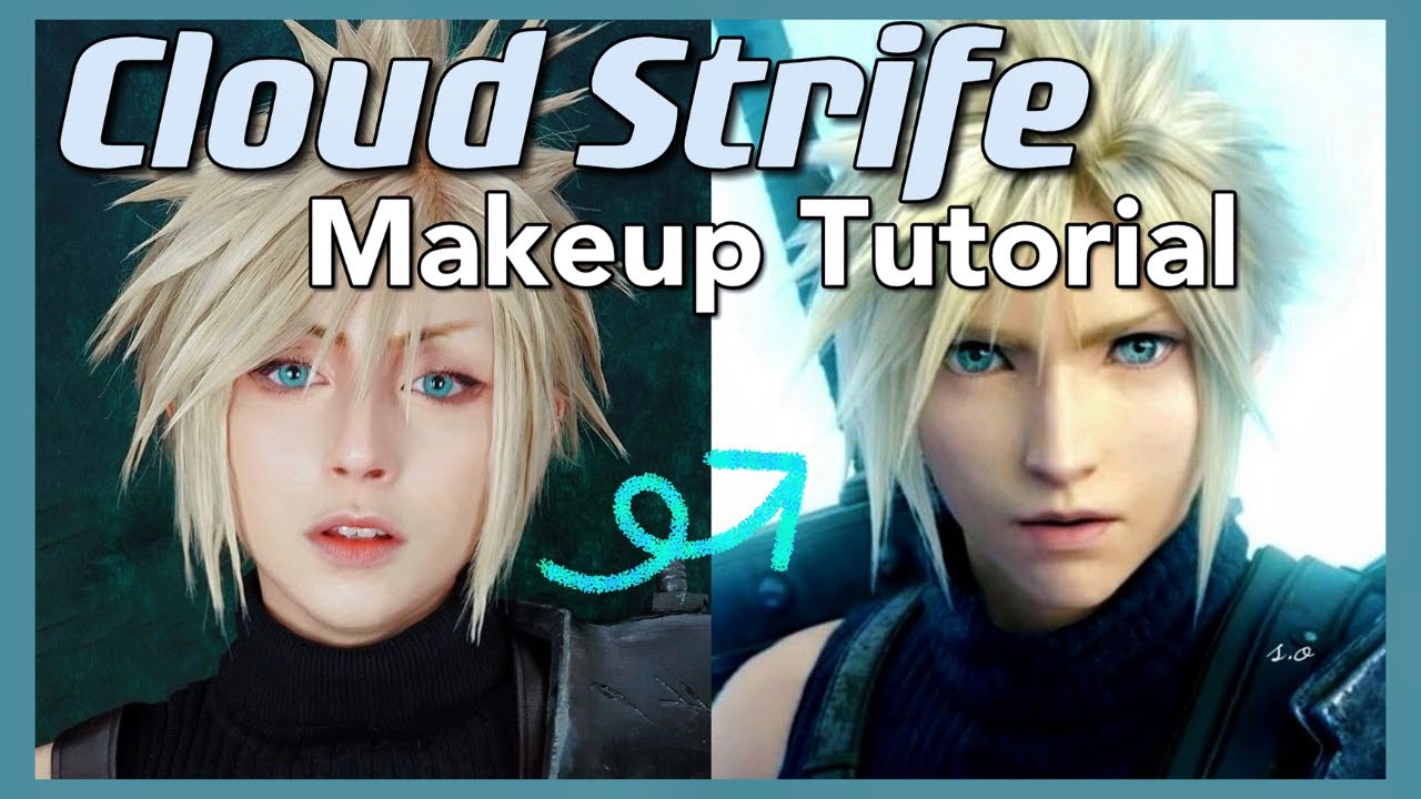 Урок по макияжу для косплея Клауда Страйфа | Final Fantasy 7 в реальной жизни: компьютерная графика