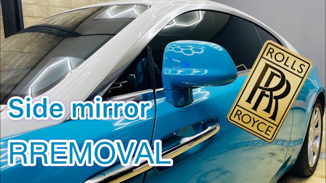How to remove rolls Royce wraith side mirror #carwrap #diy#mechanic #rollsroyce