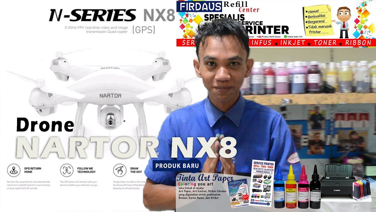 SEPUTAR Drone Nartor NX8 Wifi FPV DUAL GPS