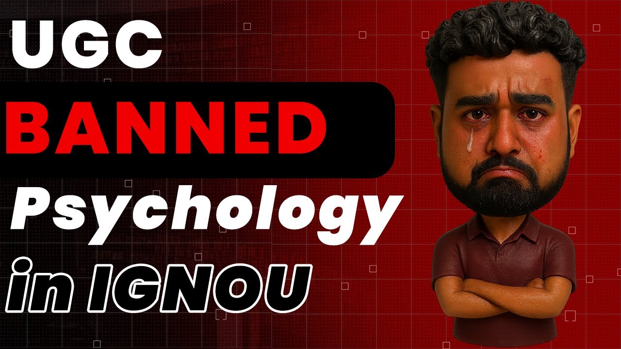 PSYCHOLOGY Banned By UGC for Distance Learning! #ignou #dusol #psychology