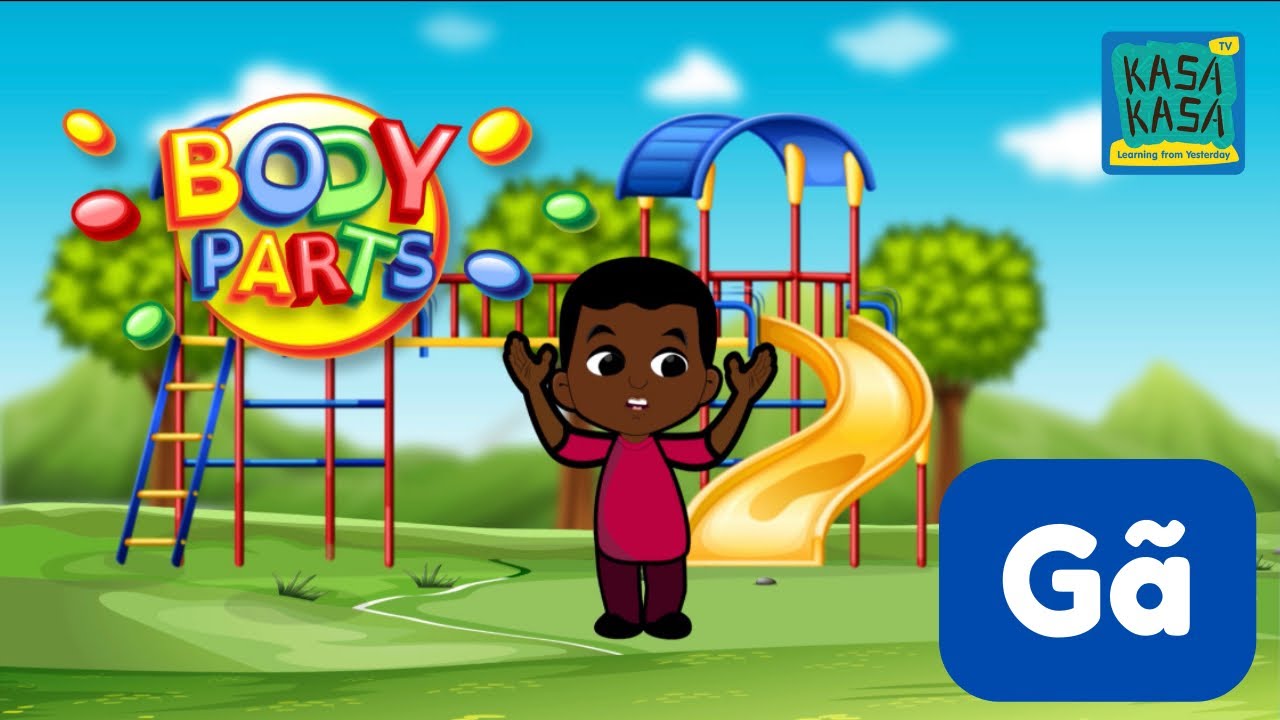 Ga for kids | Gbɔmɔtso lɛ he nii - Ga children's song for parts of the body | Ga nursery rhyme