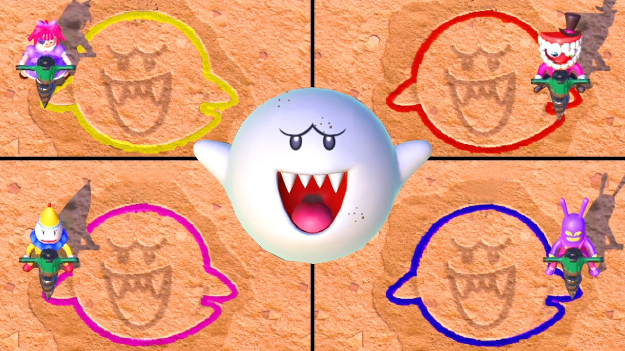 Mario Party Superstars Battle Minigames - Ragatha Vs Caine Vs Kaufmo Vs Jax (Hardest Difficulty)