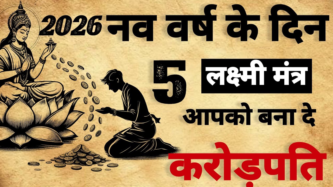 2026 नव वर्ष के दिन करें | पांच महालक्ष्मी मंत्र | आपको बना दे करोड़पति |#mantra