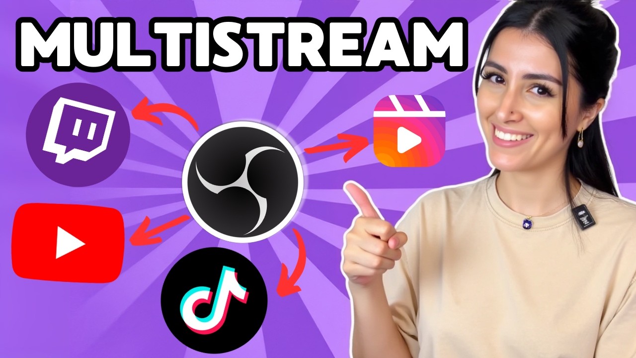 Cómo hacer MULTISTREAM GRATIS en Twitch, YouTube y TikTok con OBS (2025)