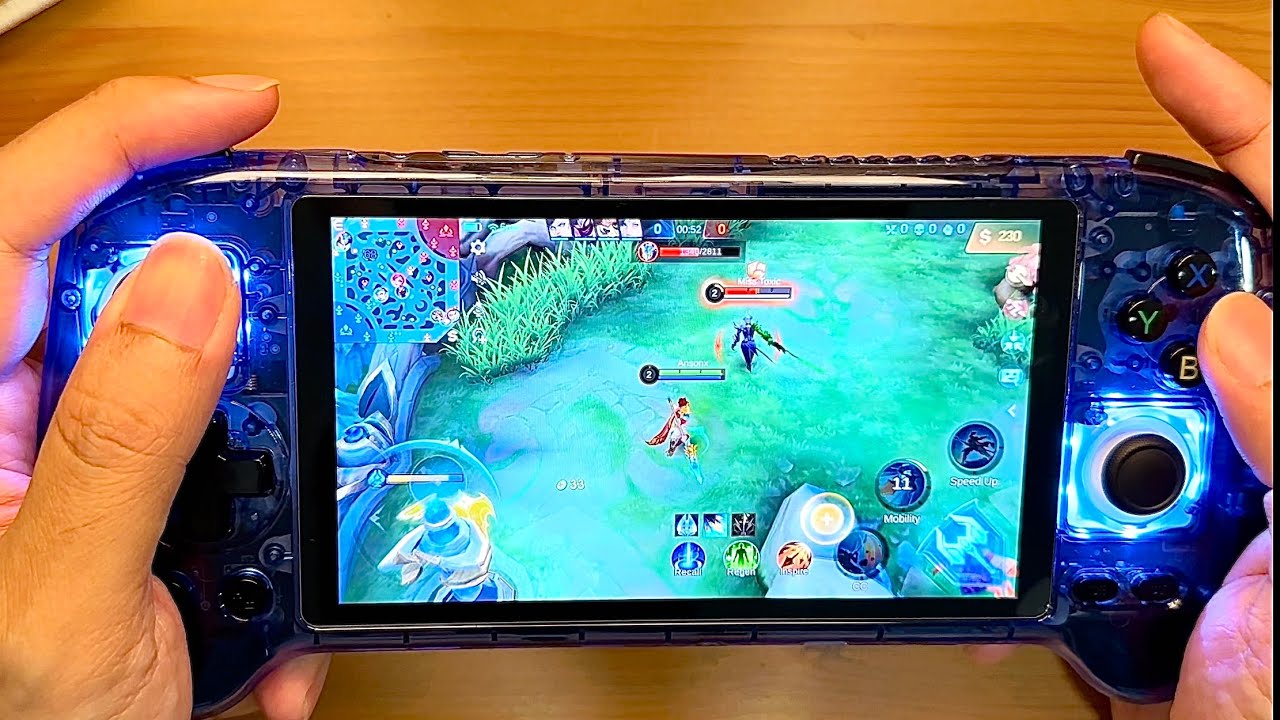 Anbernic RG556 handheld console can play the Mobile Legends Games review test | ASMr.anson