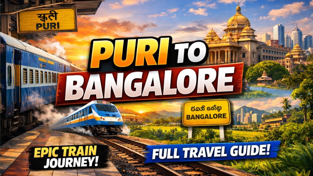 😱 Sirf 5 Minute Aur… Train Miss Ho Jaati! | Puri to Bangalore 🚂 | Rihan4u
