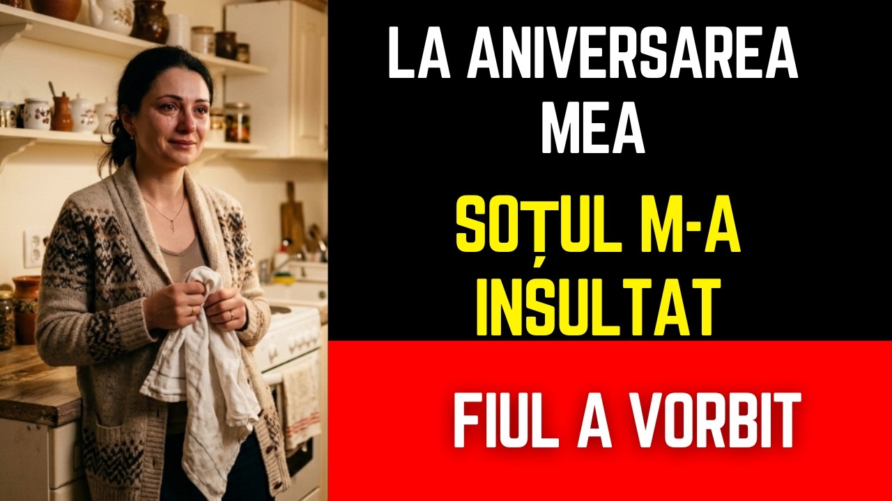 De ziua mea, soțul meu m-a insultat în fața tuturor, dar reacția fiului nostru a schimbat totul