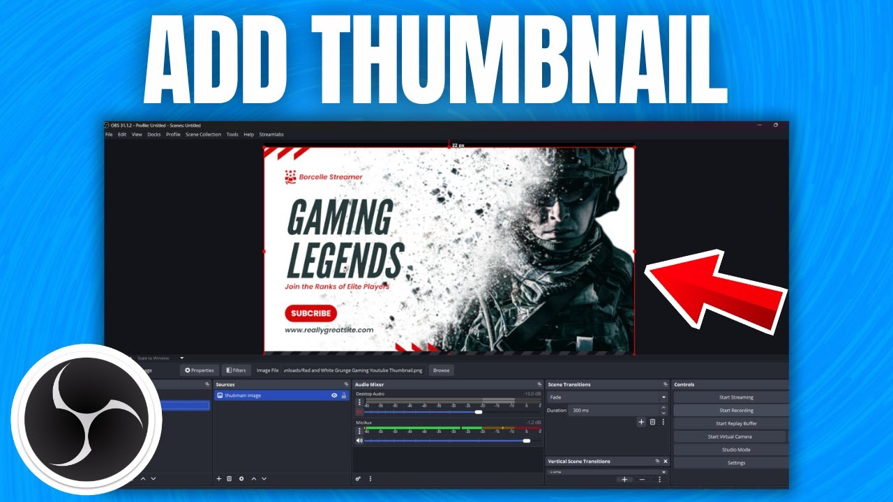 How to Add Thumbnail in OBS Studio