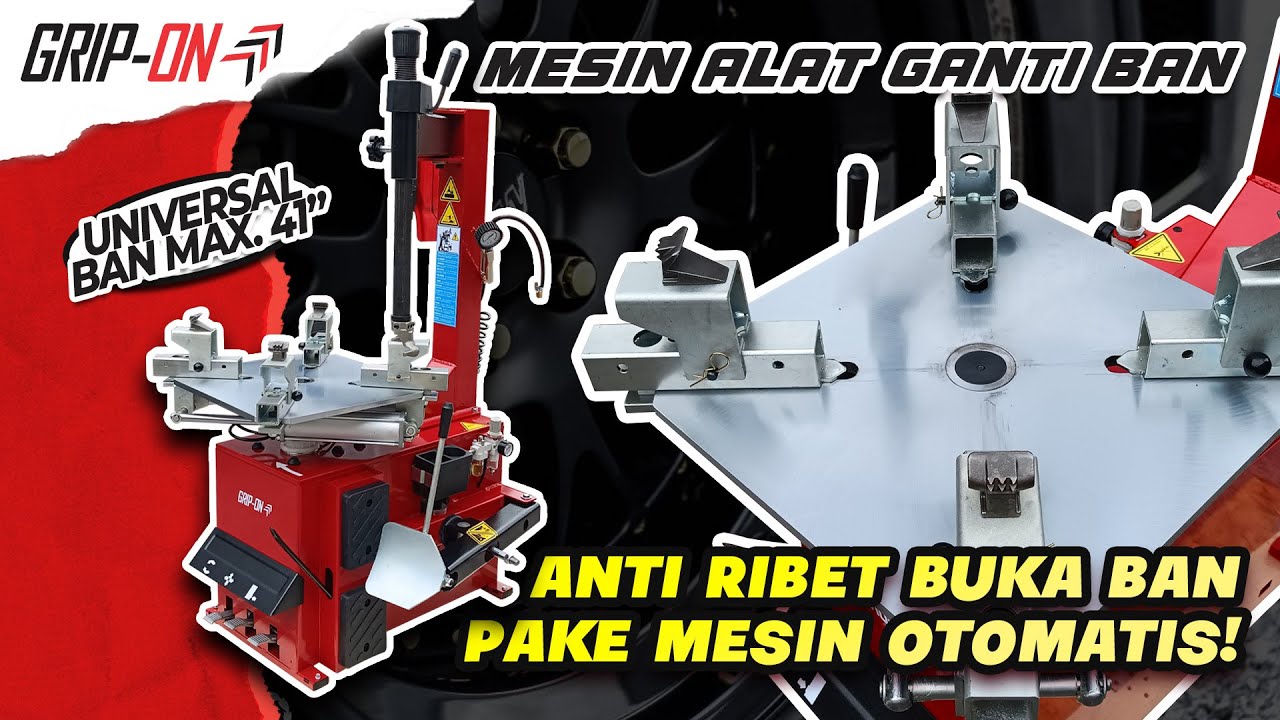 GANTI BAN GAK SAMPE 1 MENIT SELESAI, GAK RIBET PAKE MESIN GANTI BAN GRIP ON AUTOMATIC TIRE CHANGER❗