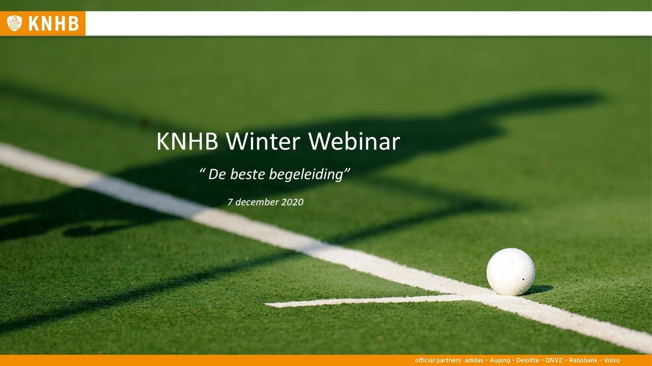 KNHB Winter Webinar 'De beste begeleiding'