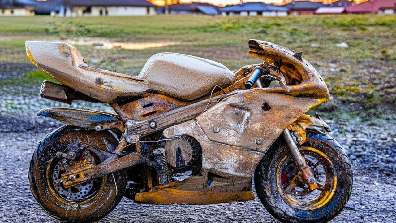 Abandoned Kawasaki Ninja Minibike Restoration Complete Rusty Minibike Rebuild | ASMR Build |