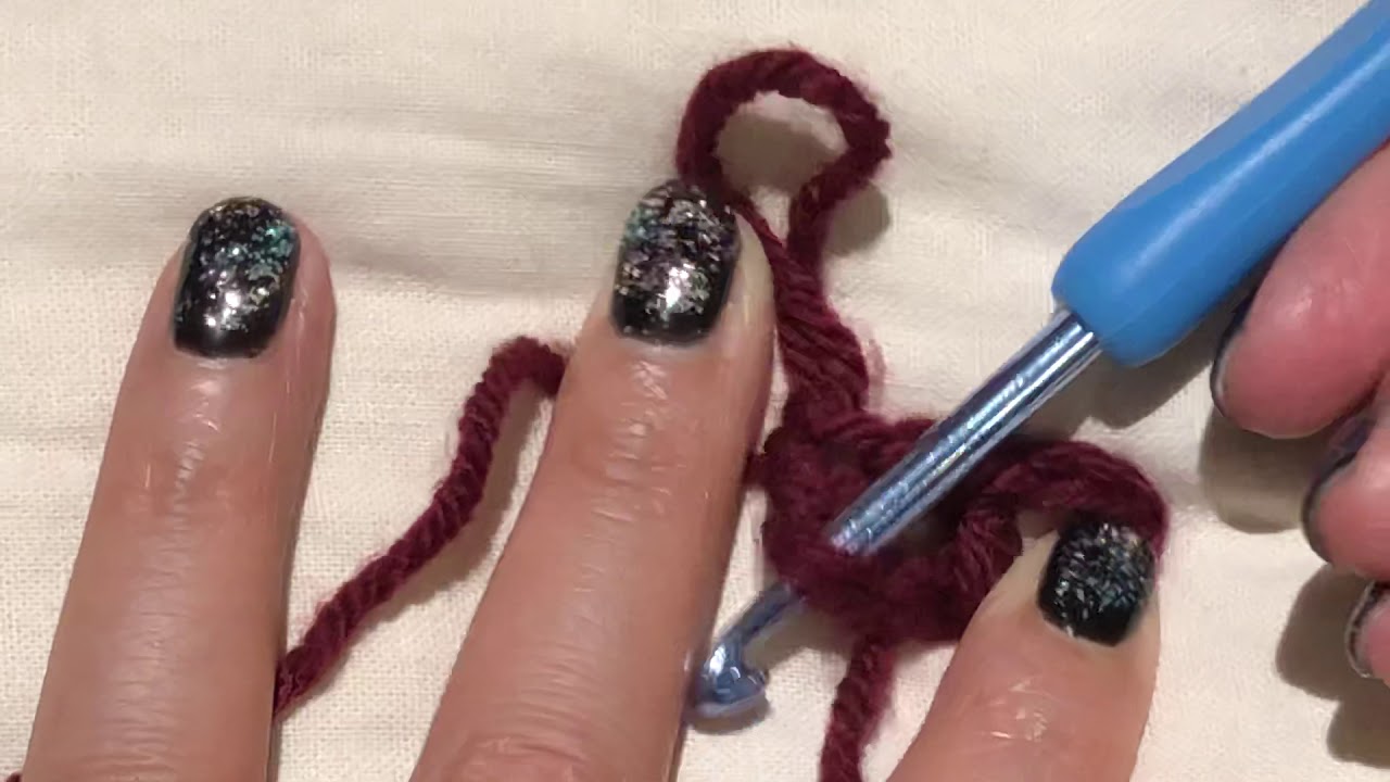 How to crochet a chainless foundation for DC+Ch1 Blocks