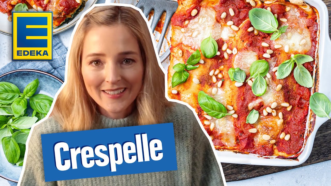 Crespelle Rezept | Italienisches Pfannkuchen Rezept mit Spinat