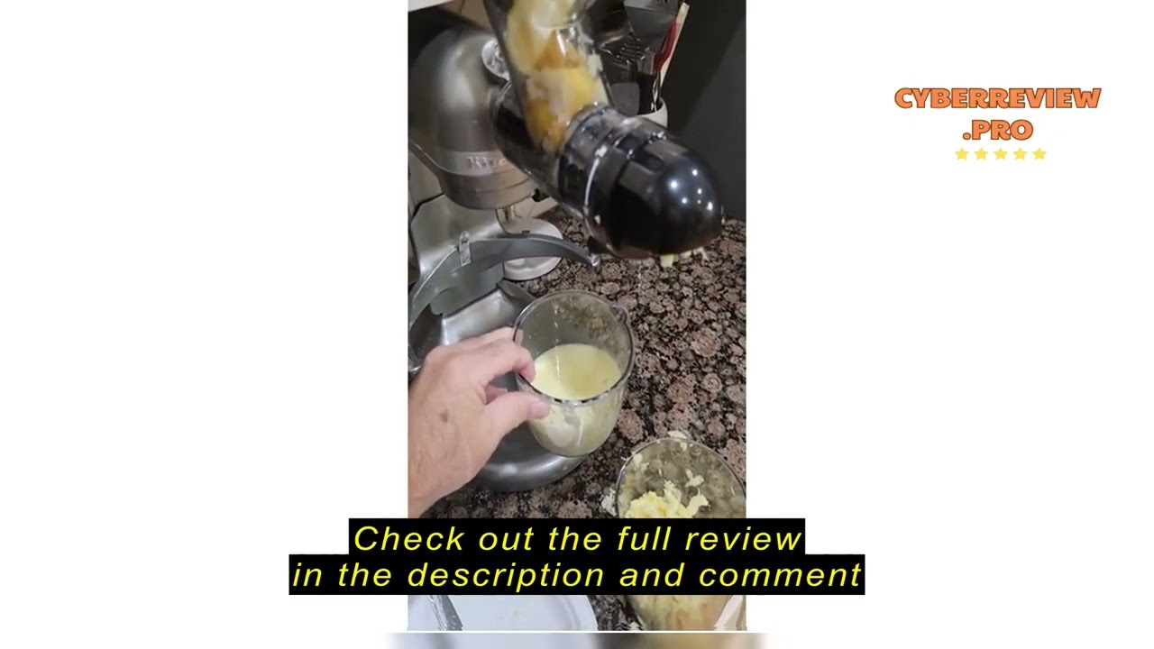 Review Gvode Masticating Juicer Attachment for KitchenAid Stand Mixer, Cold Press Juicer Machine, Sl