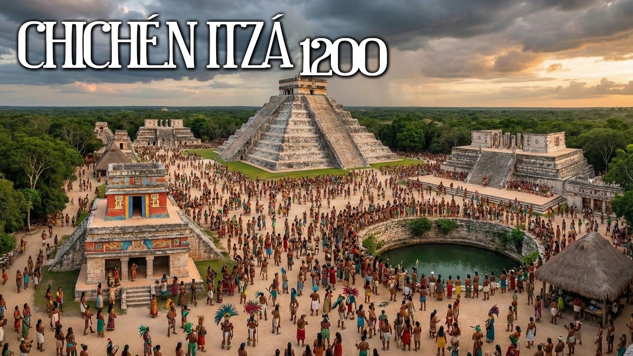 Chichén Itzá 1200 d.C. (Reconstrucción con IA)