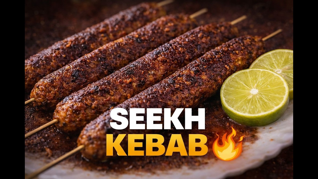 Juicy Chicken Seekh Kebab 🔥 | No Oven, Easy Homemade Recipe