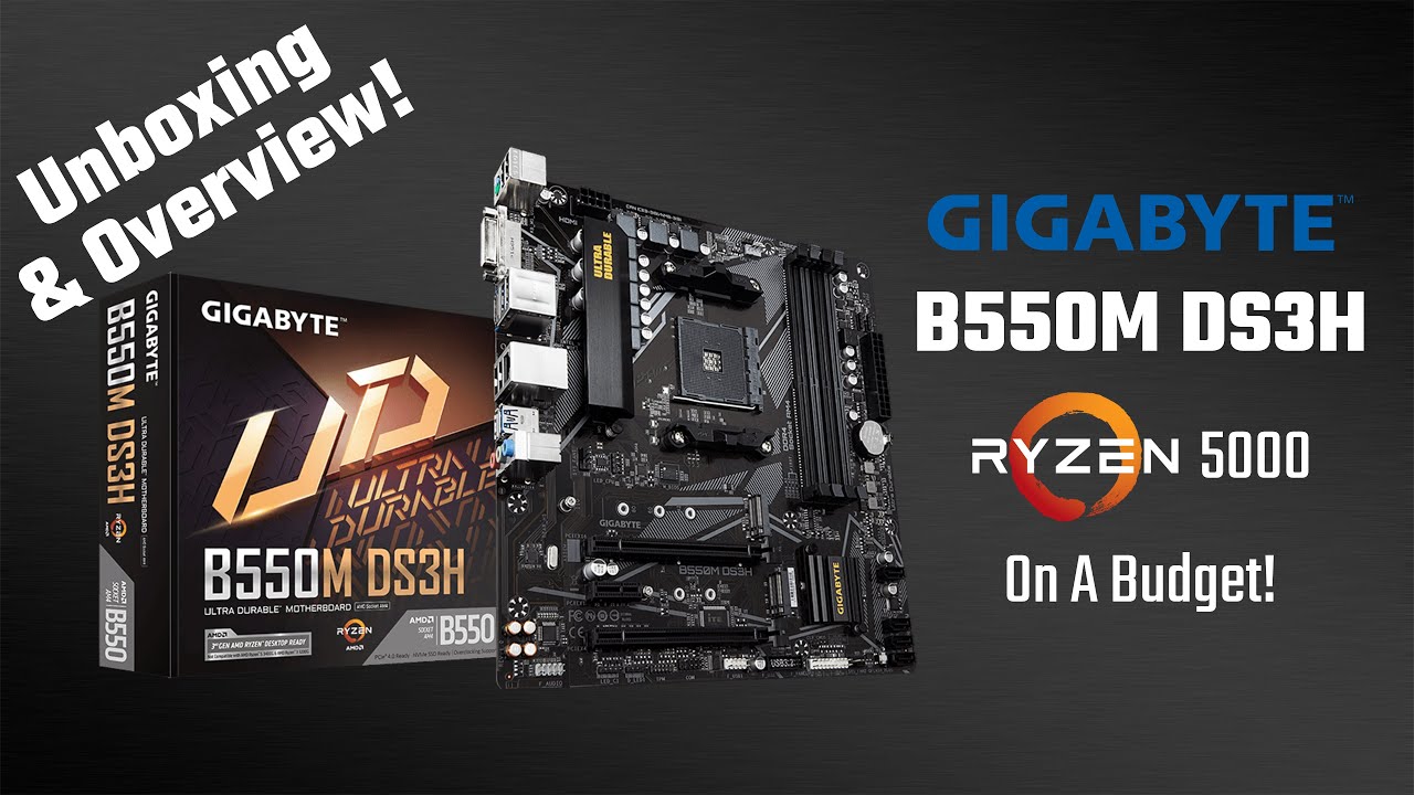 Unboxing & Overview: Gigabyte B550M DS3H - Ryzen 5000 On a Budget!