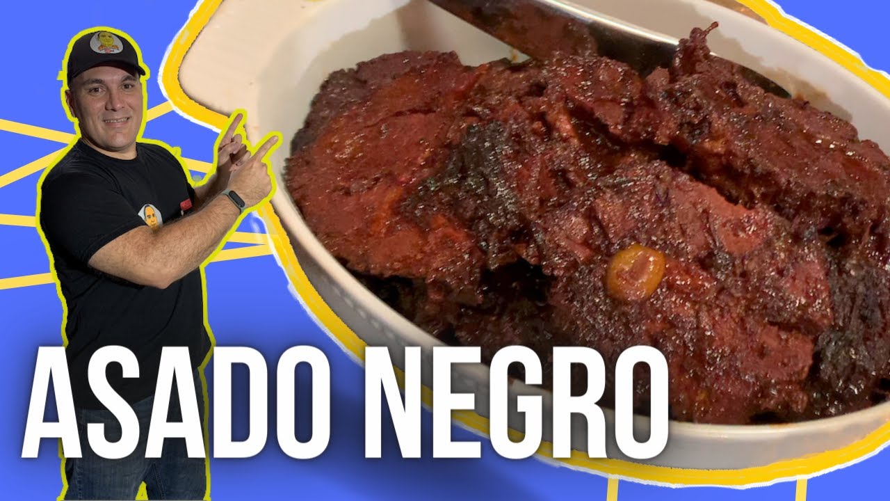 ASADO NEGRO, as&iacute; es como lo hacemos en mi casa!!