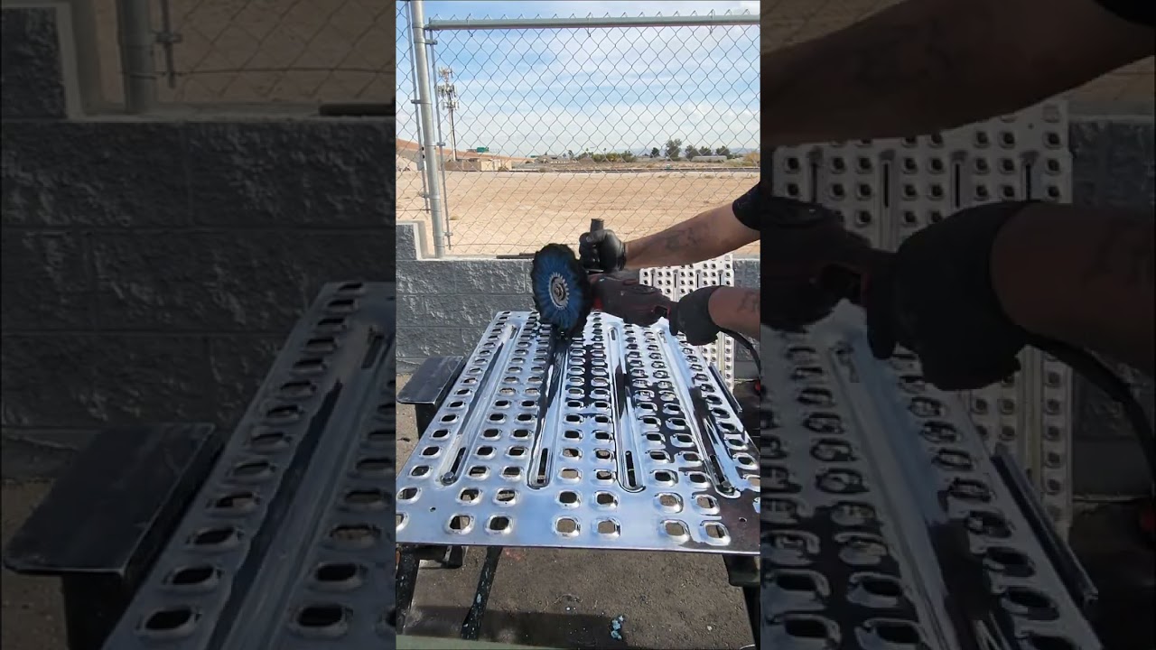 how we polish catwalks / deck plates easy way