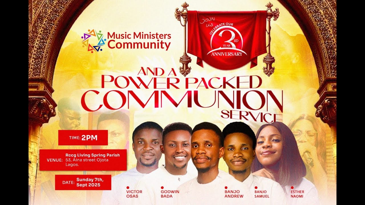 3RD ANNIVERSARY AND COMMUNION SERVICE