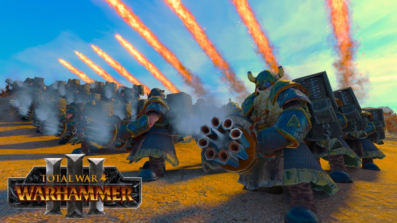 Equipment upgrade - Dwarfs VS Slaanesh / Tzeentch | Total War WARHAMMER 3 | FIRESupport | 4K