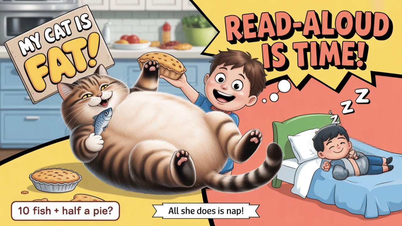 My Cat is Fat || Kids Poem || A Cat Poem for Kids