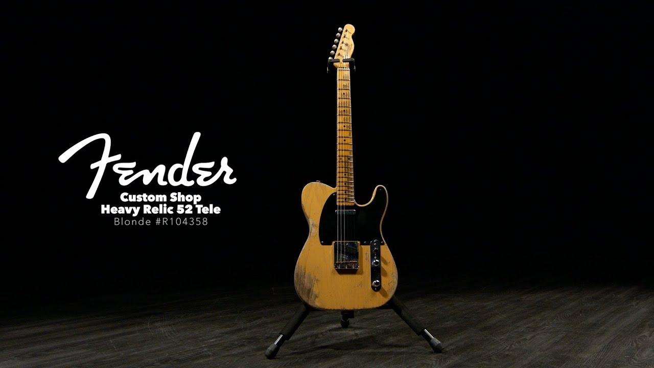 Fender Custom Shop Heavy Relic 52 Tele, Blonde #R104358 | Gear4music demo