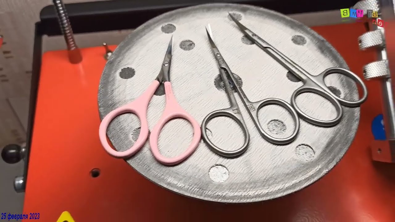 Заточка маникюрных ножниц. 3 штуки сразу.