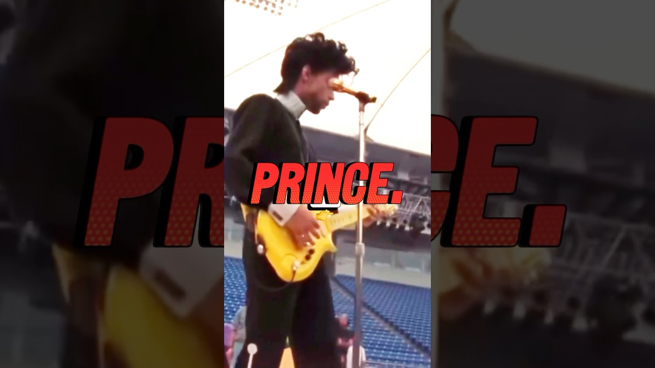 Prince SKILLED guitar soundcheck (NFL football game LIVE) 🔥🎸 #prince #soundcheck #nfl #live