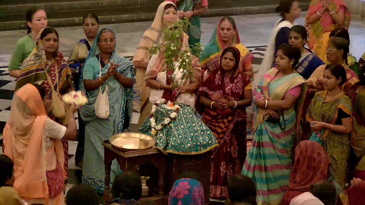 Iskcon Mayapur Early Morning Tulsi Aarti 07/08/2018