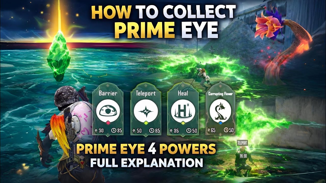 Prime Eye कैसे Collect करें और 4 Powers कैसे Use करें | PUBG 4.2