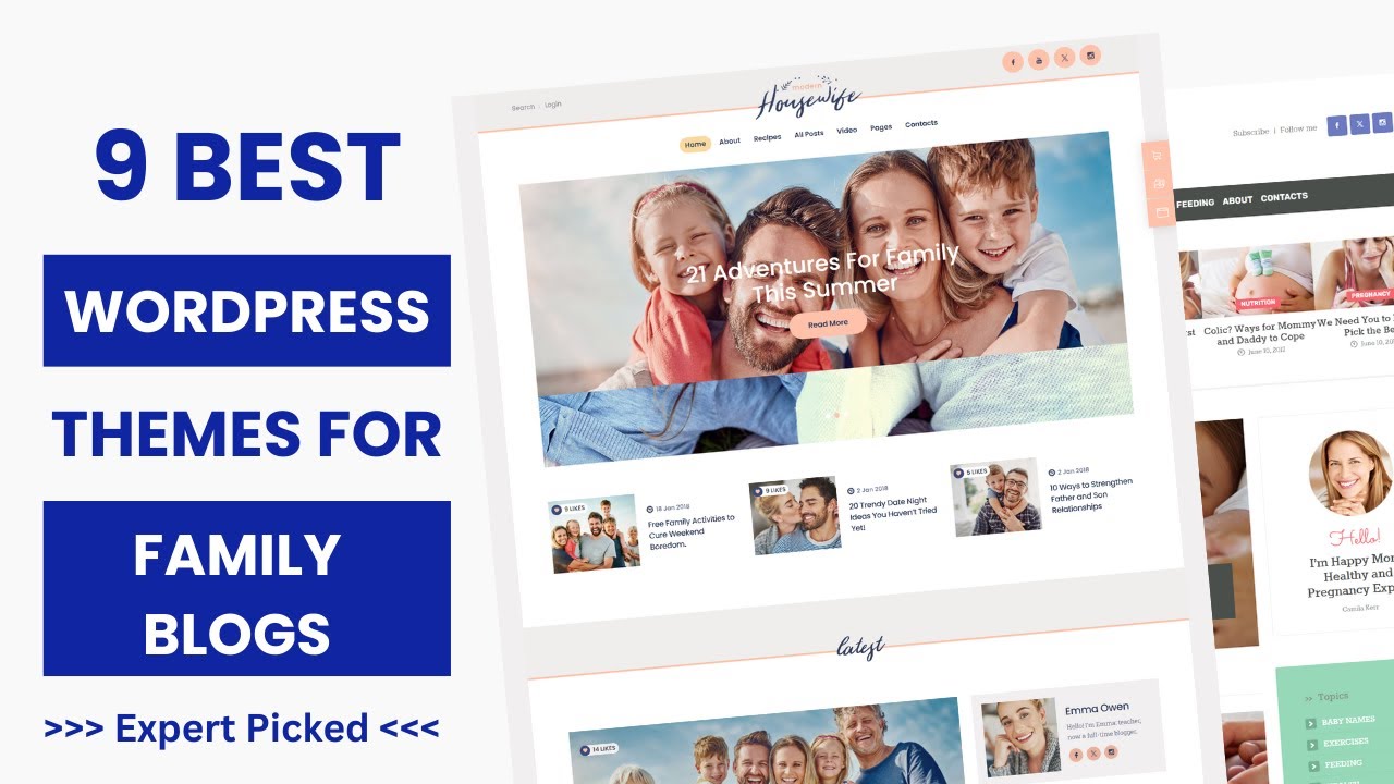 9 Best WordPress Themes for Family Blogs 2026 | WordPress Themes for Female Entrepreneurs